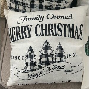 Set of 4 Christmas Farm Pillow Covers